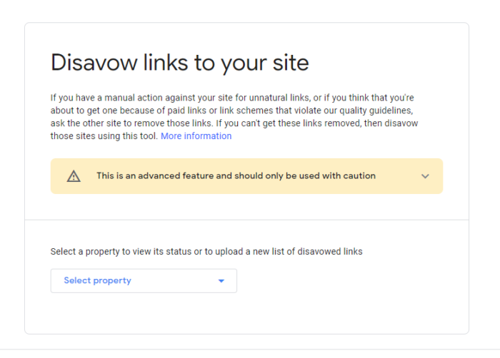 Captura de pantalla de la herramienta de desautorización de Google