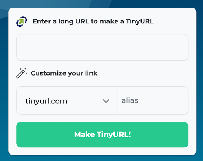 Alternativas de acortador de enlaces a Goo.gl - TinyURL